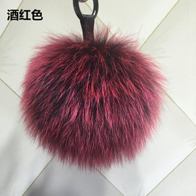 China Garment real fox fur pom poms for women's bags for sale