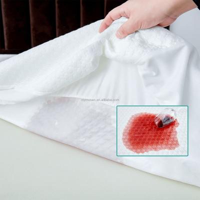 China Anti-Bacteria Waterproof Mattress Cooling Protector Bed Mattress Cover Fits 8