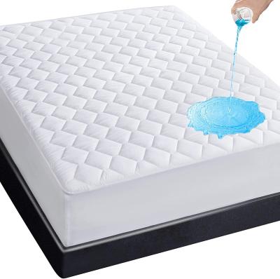 China Waterproof Quilted Fitted Waterproof Mattress Pad, Soft Mattress Protector For Bed, 6-18 Inch Deep Pocket Fitted Mattress Cover for sale