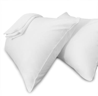 China Anti-Static White Pillow Cases Standard Size-100% Cotton Pillowcase Covers With Hidden Zipper, Breathable And Ultra Soft/Pillow Covers for sale