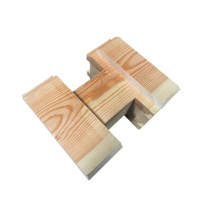 China Traditional Custom Pine Wood Beams For Frame House Tongue And Groove Glulam Wood Beam for sale