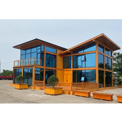 China Luxury Prefab New Houses 2022 Easy Installation Design Two Story Prefab Houses for sale