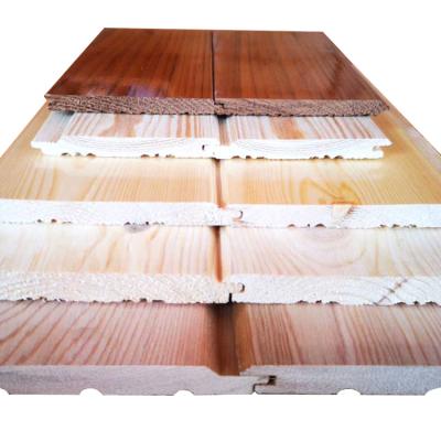 China Modern solid wood cladding pine wood wall panel for home decoration for sale