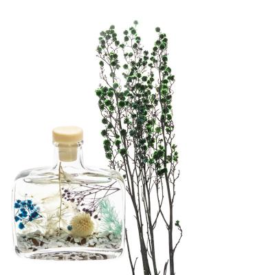 China Fancy Fancy Color Dark Green Aroma Reed Diffuser Flowers Dried Flowers for Room Decor for sale