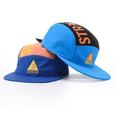 China breathable & waterproof breathable & 5 Panel Caps / Waterproof Waterproof Shallow Caps , Custom Cheap Nylon 5 Panel Caps for sale