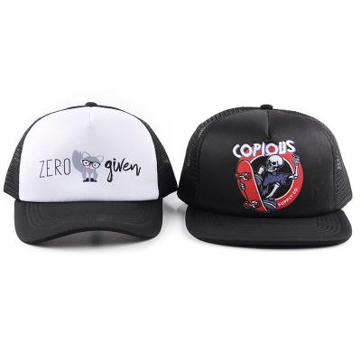 China Hot Selling COMMON COMMON Mesh Snapback Hat Black , Custom Image Printing Silk Trucker Hat for sale