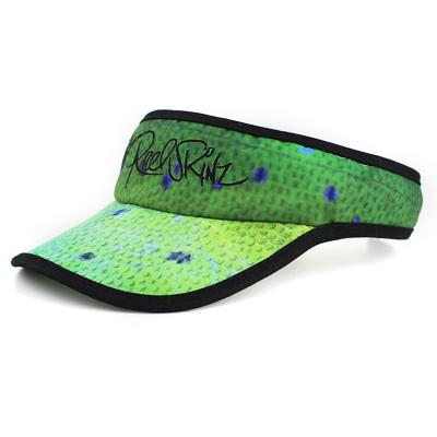 China Picture Picture Customize Tennis Sport Visor Hat/Custom Visor Hat, Snakeskin Printed Visor Manufacturers for sale