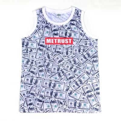 China Anti-pilling anti-pilling design your own casual knitted sublimation printing men's tank tops wholesale for sale