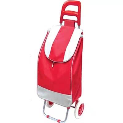 China Reusable Foldable Supermarket Shopping Trolley Bag With Wheels , Vegetable Folding Rolled Lightweight Shopping Trolley for sale