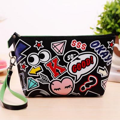 China Factory Wholesale High Quality Waterproof Fashion Custom Women Makeup Lady Bags Waterproof PU Leather Cosmetic Bag for sale