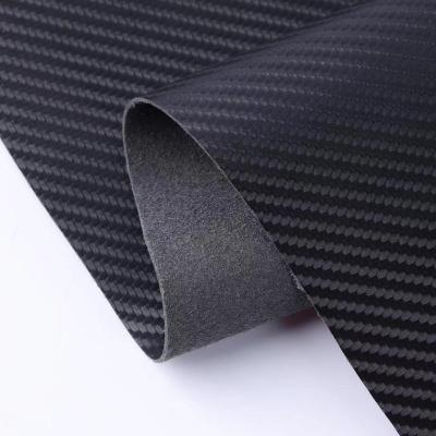 China Custom Low MOQ Waterproof Faux Carbon Fiber PU Leatherette And Leatherette PU Leatherette for sale