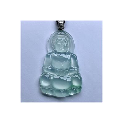 China High Quality Natural Jade Green Jade Pendant Jewelry CLASSIC Maitreya Buddha Jade Pendant for sale