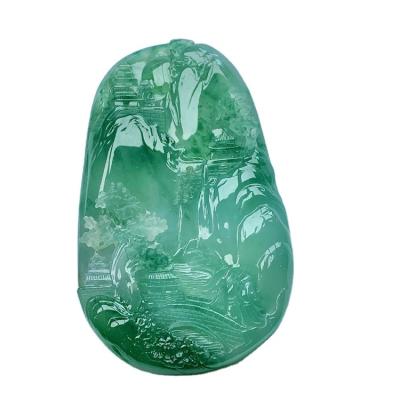 China New Product CLASSIC Natural Noble Jadeite Jewelry High Quality Carved Jade Pendant for sale