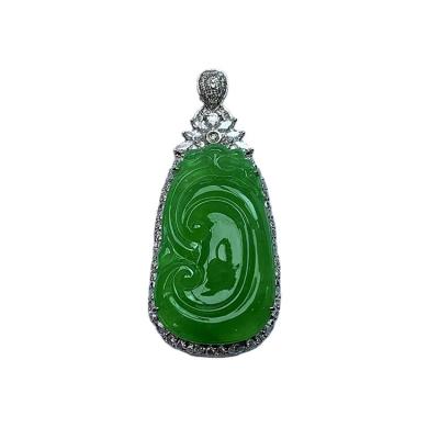 China New Product CLASSIC Natural Trendy Jade Fashion Jewelry High Quality Carved Jade Pendant for sale