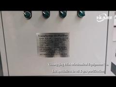 PLC Control Transformer Electric Oil Purifier Machine Filtering Equipment With Accessories