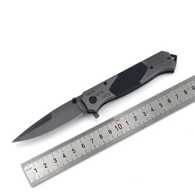 China Pocket Knife Non-Variable Titanium Finish Assisted Comb With Handle Bulk Group Of Ten Brown F129 EDC Outdoor Folding Opening Knife for sale