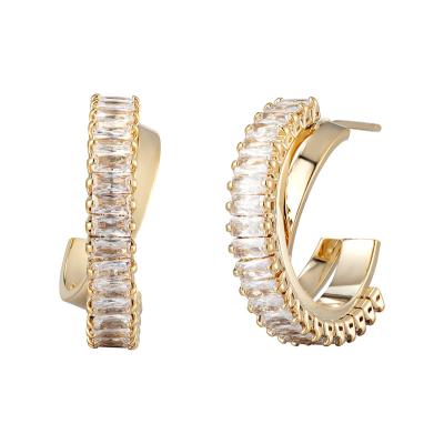 China Fashionable new fashionable gorgeous simple c-shaped high-end earrings of autumn and winter series earrings women for sale