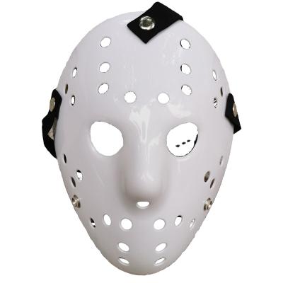 China Thick Plastic PVC 100g Halloween Party Mask Killer Jason Voorhees White Cosplay Masks for sale