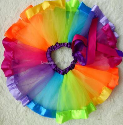 China Dress Up Hotsale Adult Kids Tutu Skirt Rainbow Color for sale