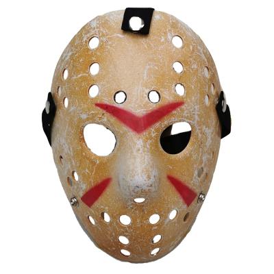 China PVC Horror Plastic Mask For Halloween Party Mask Jason Voorhees Masks Black White Yellow Mask for sale