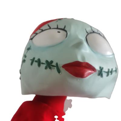 China Nightmare Before Sally Masks Christmas Horror Scary Latex Cosplay Sally Masks Christmas Outing Halloween Party Mask Room Decorations for sale