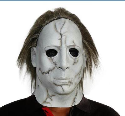 China Costumes Mask Halloween Horror Custom Latex Masks Cosplay Party Face Masks Michael Myers Mask With Wig Adult for sale