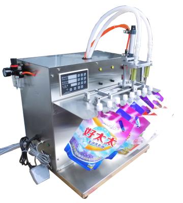 China Semi-automatic products cheap liquid spout pouch filling machine large volume detergent bag filling machines for sale