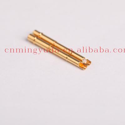 China PCB Gold Plating Crimp Brass Contact Pin Male Female Pins for sale