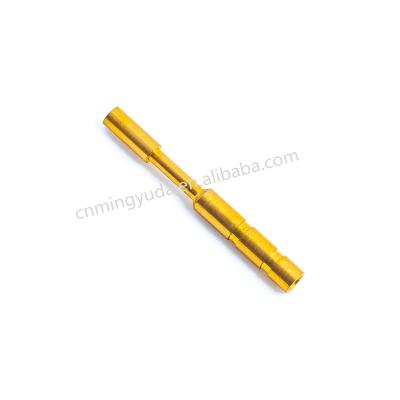 China Wire Connecting High Precision PCB Copper Wiring Connector High Quality Male And Female Terminal Brass Pins for sale