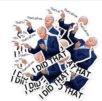 China 50Pcs Biden Decorative Sticker I Did This PVC Joe Biden Funny Sticker 3inch Stickers for sale