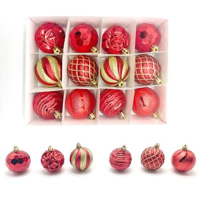 China Plastic Christmas Tree Decoration Balls Plastic Christmas Balls 5cm Christmas Decoration for sale