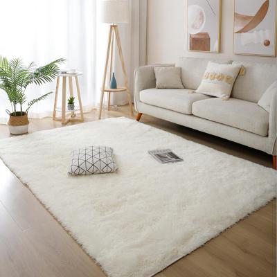 China Living Room Sofa Foot Mat Kid Fluffy Decor Washable Plush Solid Color Carpet Bedroom Play Cushion Covers 60X120CM for sale