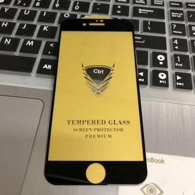 China Full Glue Big Armor OG Curved Gold Tempered Glass Mobile Phone For iphone 11 X Xs 11 pro 6 6s Max Max 7 8 plus X XR Screen Protector for sale