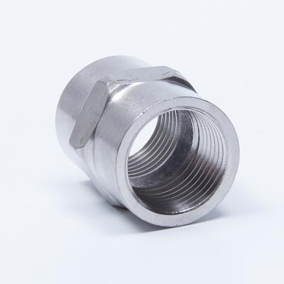 China Internal Pipe Connection Stainless Steel Thread Through Joint Apply For Pipe Connection for sale