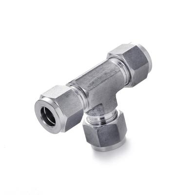 China Pipe connection 304 stainless steel union tee-set, high pressure union tee-set apply for hydraulic hose connection for sale