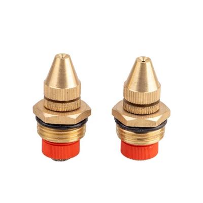 China Garden 1/2 Inch Headed Nozzle Brass Adjustable Rockery Garden Mist Water Garden Lawn Spray Nozzle for sale