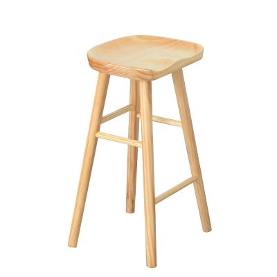 China Bar Furniture Industrial Style Cheap Solid Wood Bar Counter Stools for sale