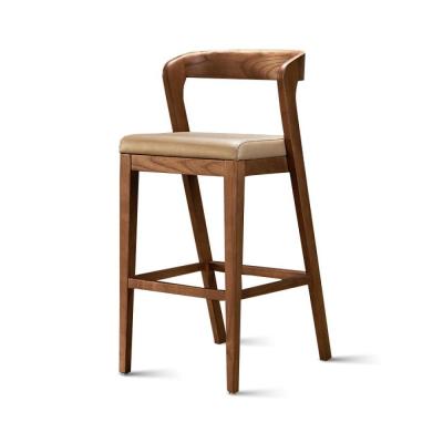 China Perfect Interior Bar Furniture Denmark Addition Leather Bar Stool For Sale for sale