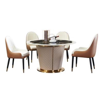 China Modern Minimalist Stylish Round Dining Table for sale