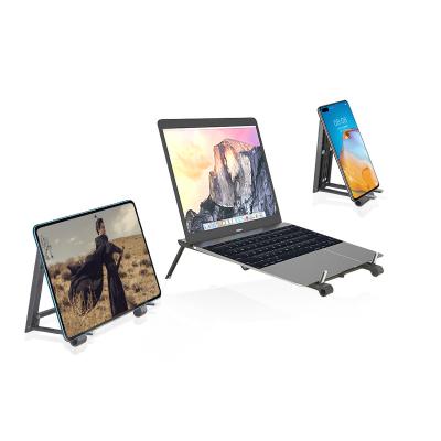 China Adjustable Ergonomic Aluminum Notebook Stand Desktop Laptop Stand Detachable for 10-15.6