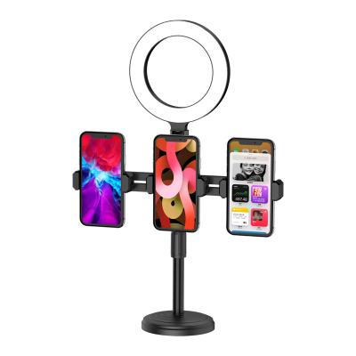 China Hot Sale Online Store 360 ​​Rotate 72 LED Live Streaming Stand 3 Mobile Phone Holder For Live Stream Youtube Tiktok Live for sale