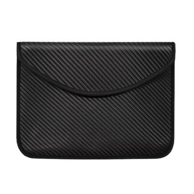 China Carbon fiber signal wifi GPS block PC pocket laptop pocket laptop flat faraday bag for sale