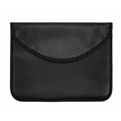 China Fashion 23*18cm Carbon Fiber Signal Block RFID Shield PC Laptop Pocket for sale