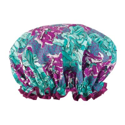 China Reusable Sustainable Shower Cap, Oversized Sliver Bath Cap Design Great with Moldproof and Waterproof Exterior for All Hair Lengths, Spa Home for sale