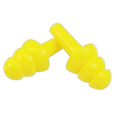 China Mushroom Rubber Triple Style Anti Noise Earplugs For Construction Workers for sale