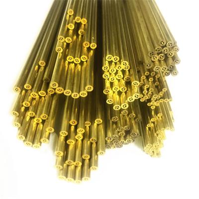 China Water Tube Brass Multi Hole Electrode EDM Tube /Brass Pipe For Drilling Machine for sale