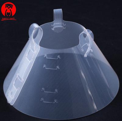 China Sustainable Pet Recovery Collars Pet Health Elizabethan Cone Plastic Dog Cat Collars for sale