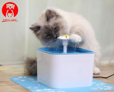 China Blue Cat Pet Drinker Bowl Pet 2.5L Cat Water Fountain Electric Water Fountain Automatic Automatic Dog Drinking Station for sale