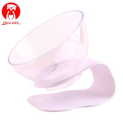 China Viable Pet Bowl Cat Dish Tilted Pet Feeder Anti-Skid with Slope Base Suitable for Most White and Clear Cats for sale