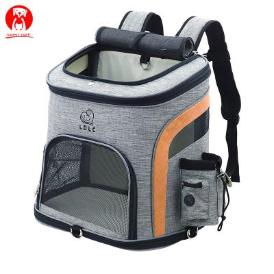 China Breathable Cat Carrying Bag Portable Outdoor Large Capacity Dog Backpack Viable Dog Backpack Travel Pet Carrier 2 Sizes for sale